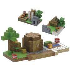 Dziecięcy magnetyczny zestaw konstrukcyjny Minecraft „Dom Steve’a z Ogrodem” 192 elementy