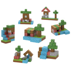 Dziecięcy magnetyczny zestaw konstrukcyjny Minecraft „Polana z Dębem” 48 elementów