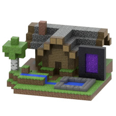 Dziecięcy magnetyczny zestaw konstrukcyjny Minecraft „Dom Steve’a i Portal Netheru” 560 elementów