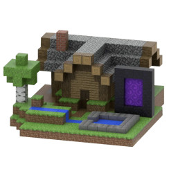 Dziecięcy magnetyczny zestaw konstrukcyjny Minecraft „Dom Steve’a i Portal Netheru” 560 elementów
