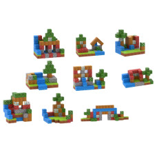 Dziecięcy magnetyczny zestaw konstrukcyjny Minecraft „Przytulna Chatka” – 72 elementy