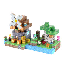 Dziecięcy magnetyczny zestaw konstrukcyjny Minecraft „Młyn nad Rzeką” 267 elementów