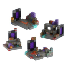Magnetyczny zestaw konstrukcyjny Minecraft „Kopalnia z Portalem Nether” 106 elementów dla dzieci
